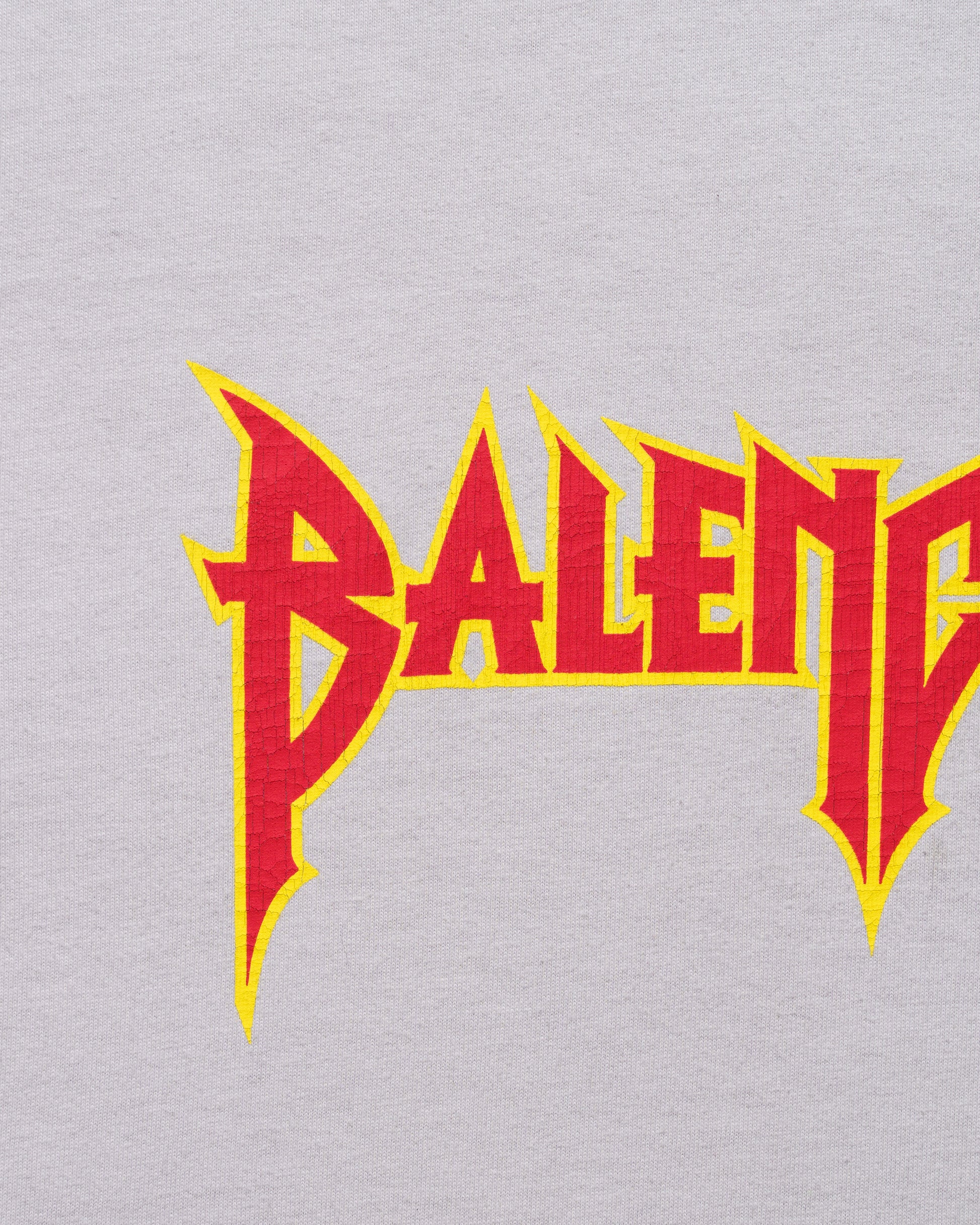 Balenciaga metal logo distressed oversized grey t-shirt Balenciaga