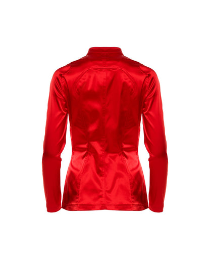 Mugler Trademark red satin tang jacket Mugler