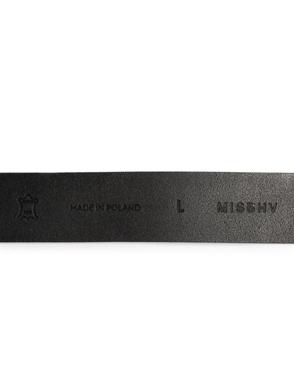 MISBHV metal frame gothic logo black belt MISBHV