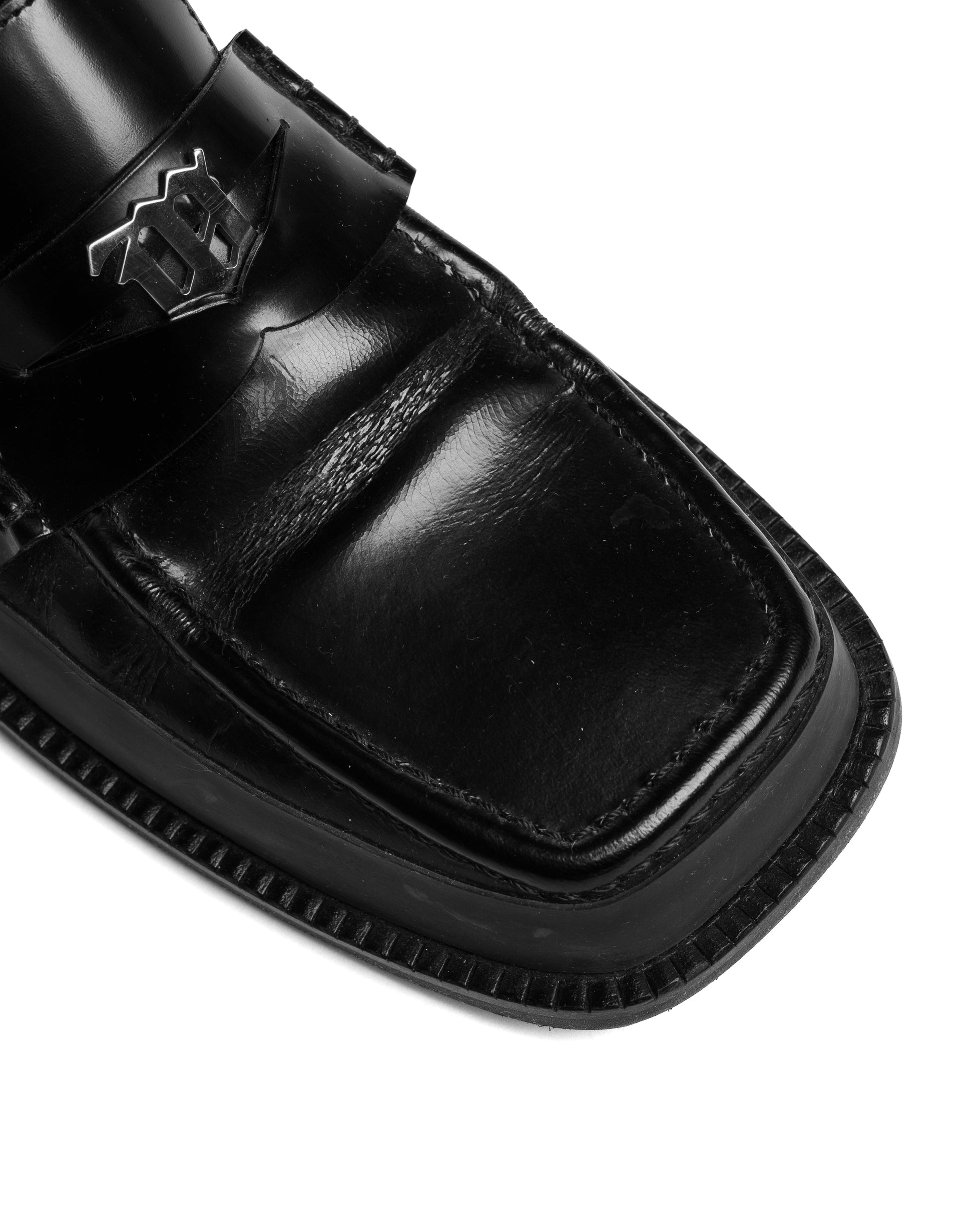 MISBHV "The Brutalist" black leather loafers MISBHV