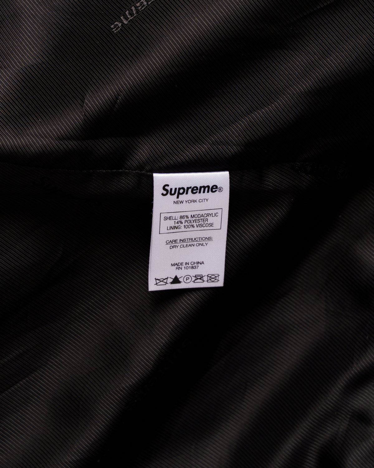 Supreme Faux Fur Varsity jacket
