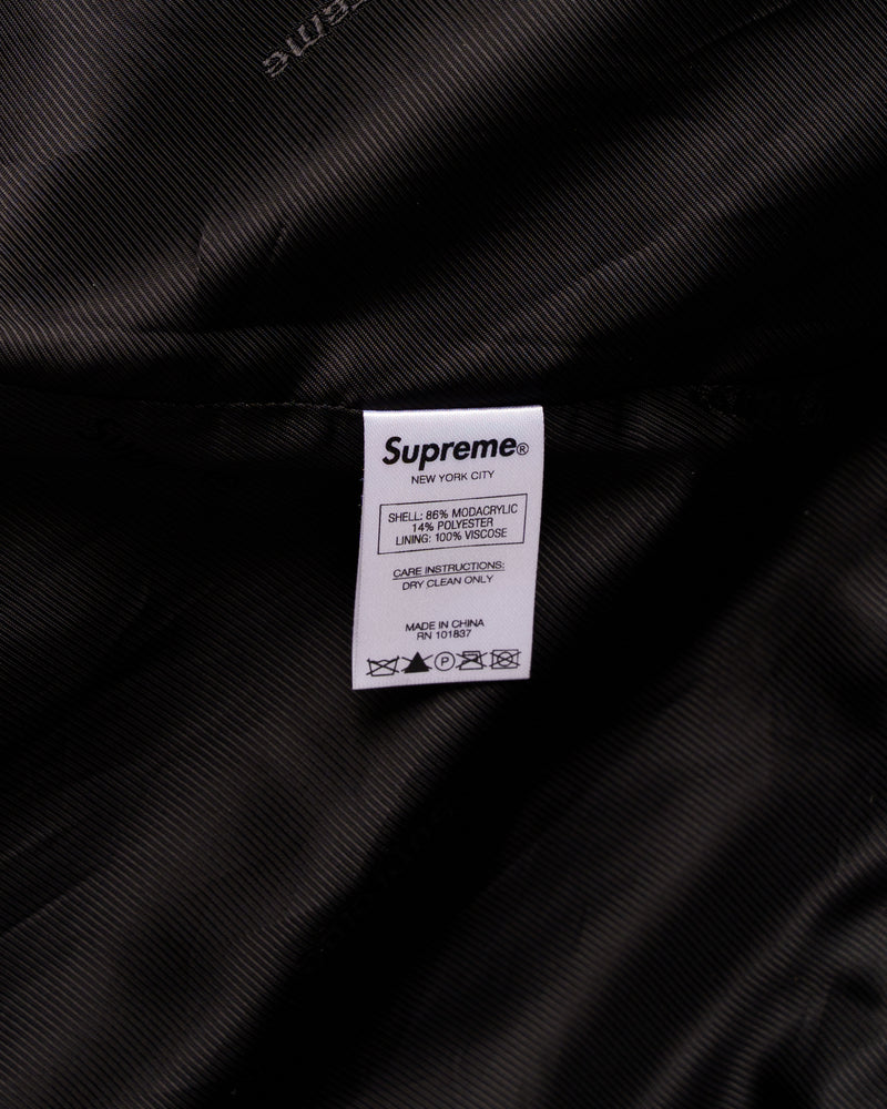 Supreme Faux Fur Varsity jacket thumbnail
