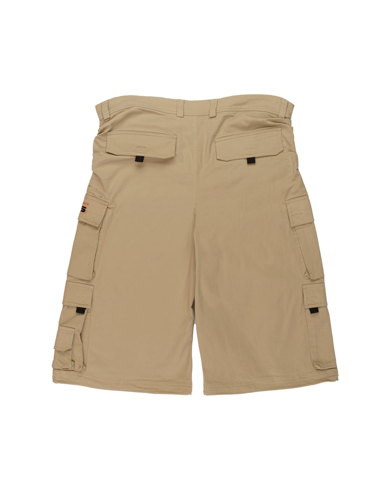 Martine Rose pulled cargo twill beige shorts thumbnail