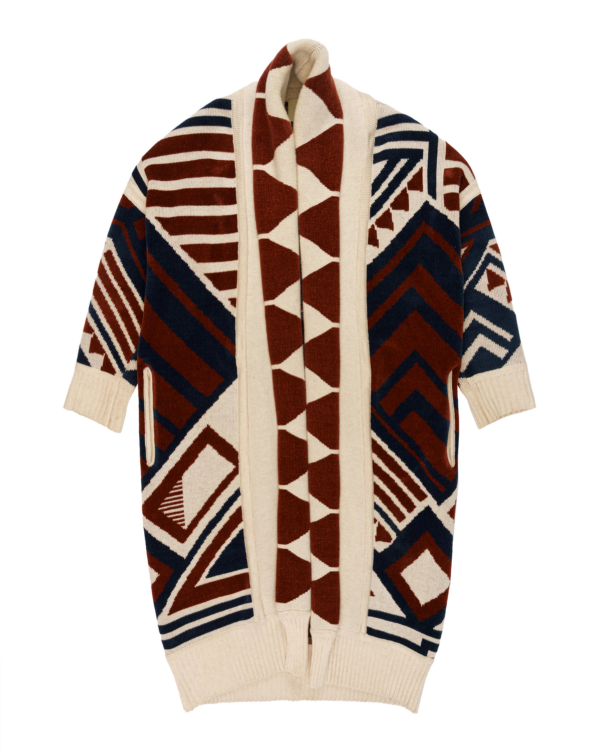 Burberry wool-blend geomatric cardigan