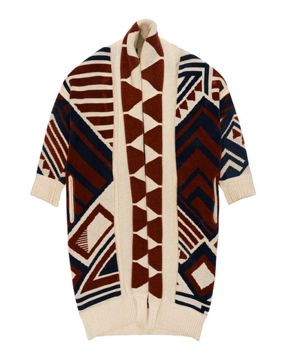Burberry wool-blend geomatric cardigan