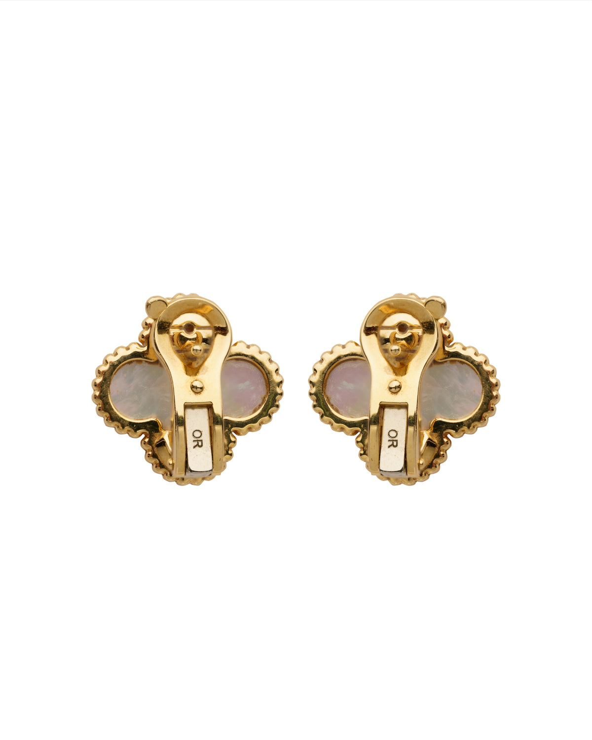 Van Cleef & Arpels Vintage Alhambra mother-of-pearl earrings