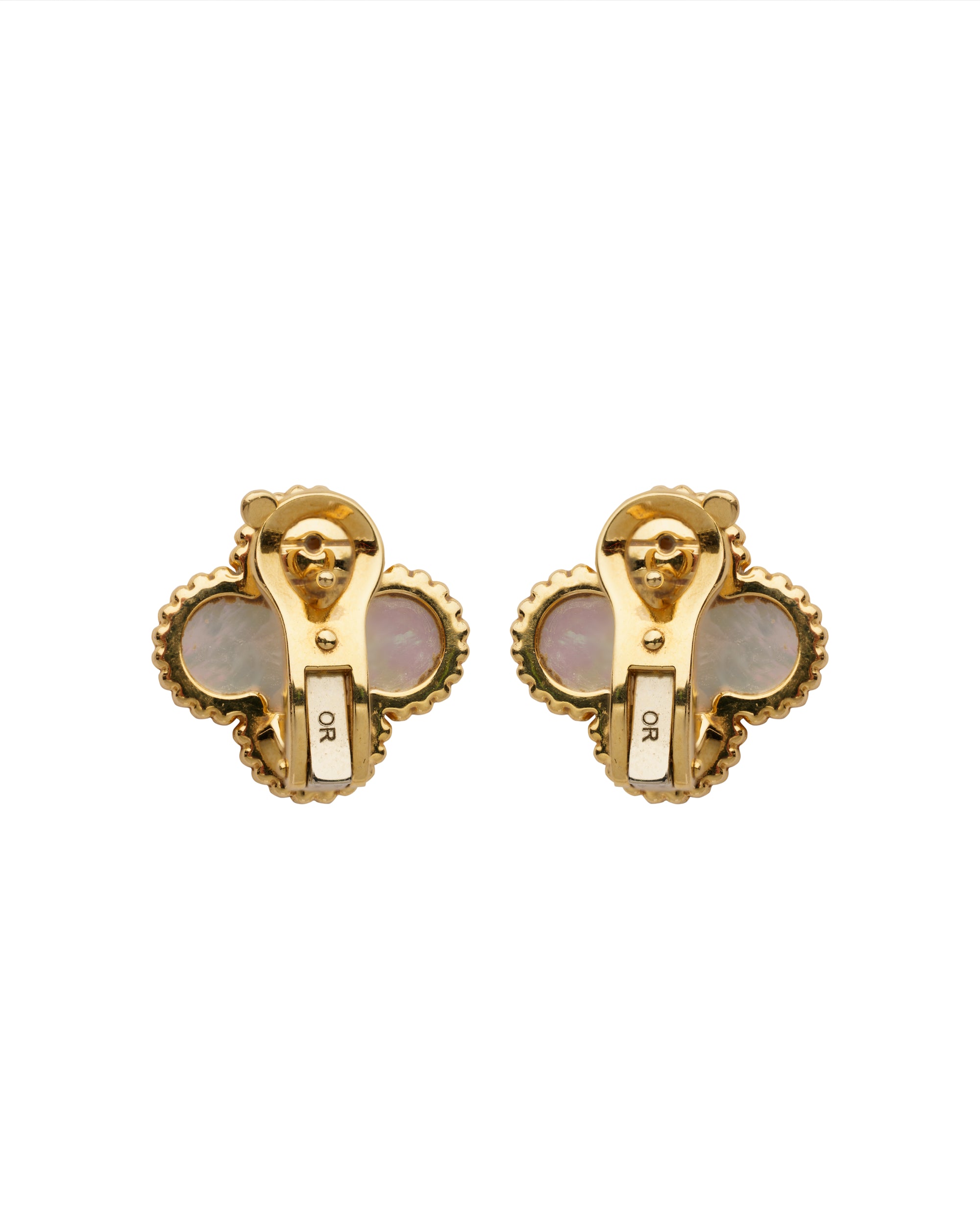 Van Cleef & Arpels Vintage Alhambra mother-of-pearl earrings