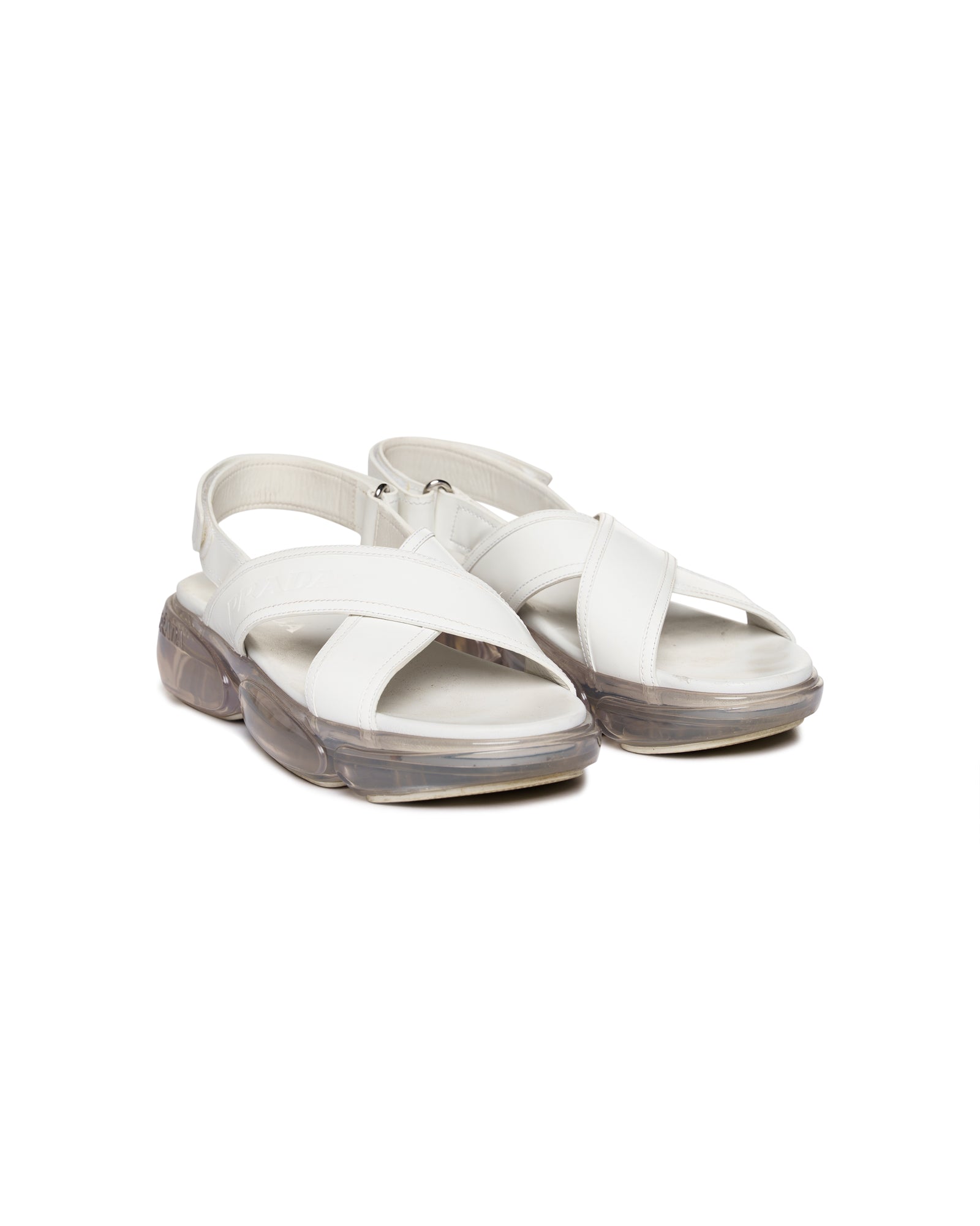 Prada Cloudbust Criss Cross sandals