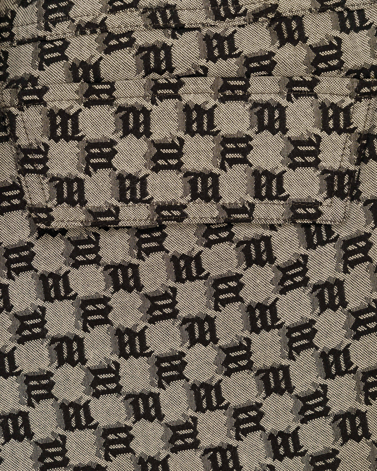 MISBHV "M' monogram brown cargo shorts