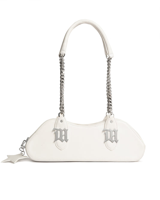 MISBHV chain white leather shoulder bag MISBHV