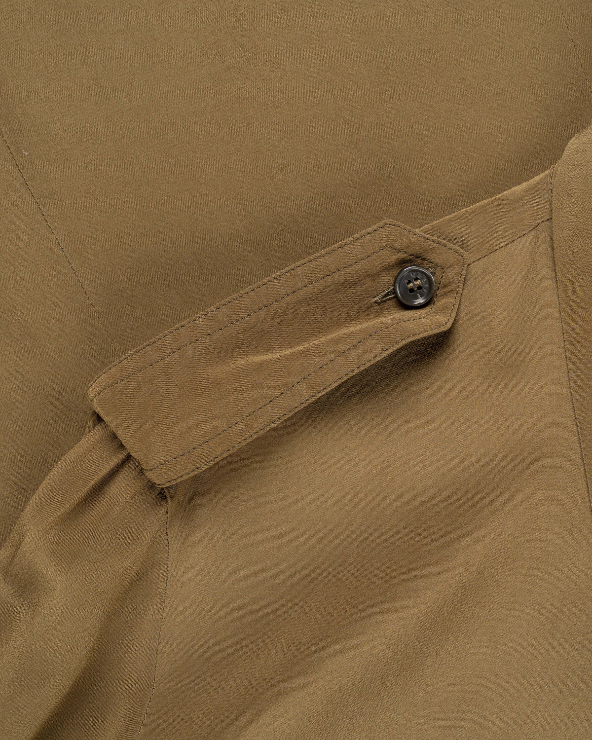Celine military epaulets silk button-up shirt