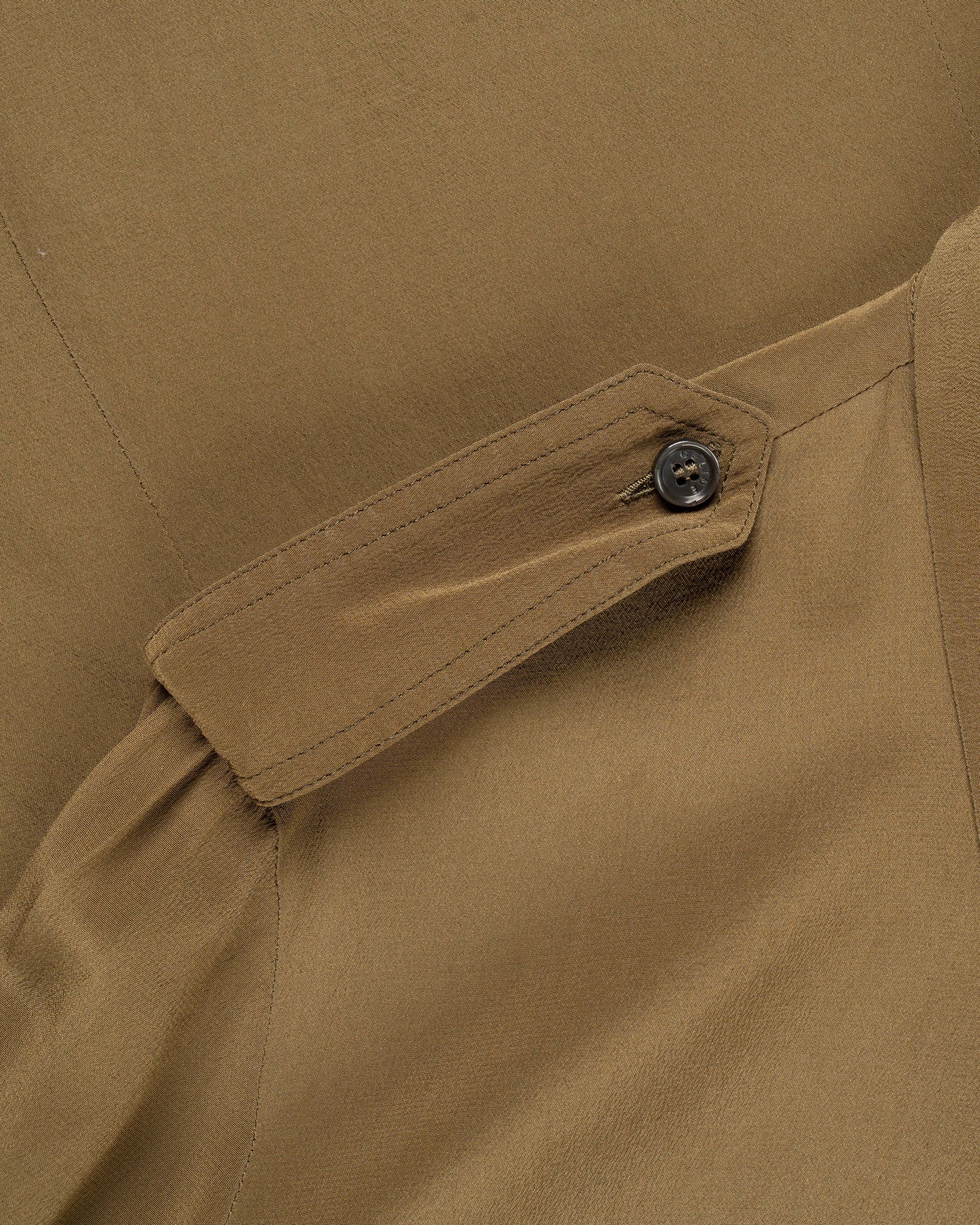 Celine military epaulets silk button-up shirt