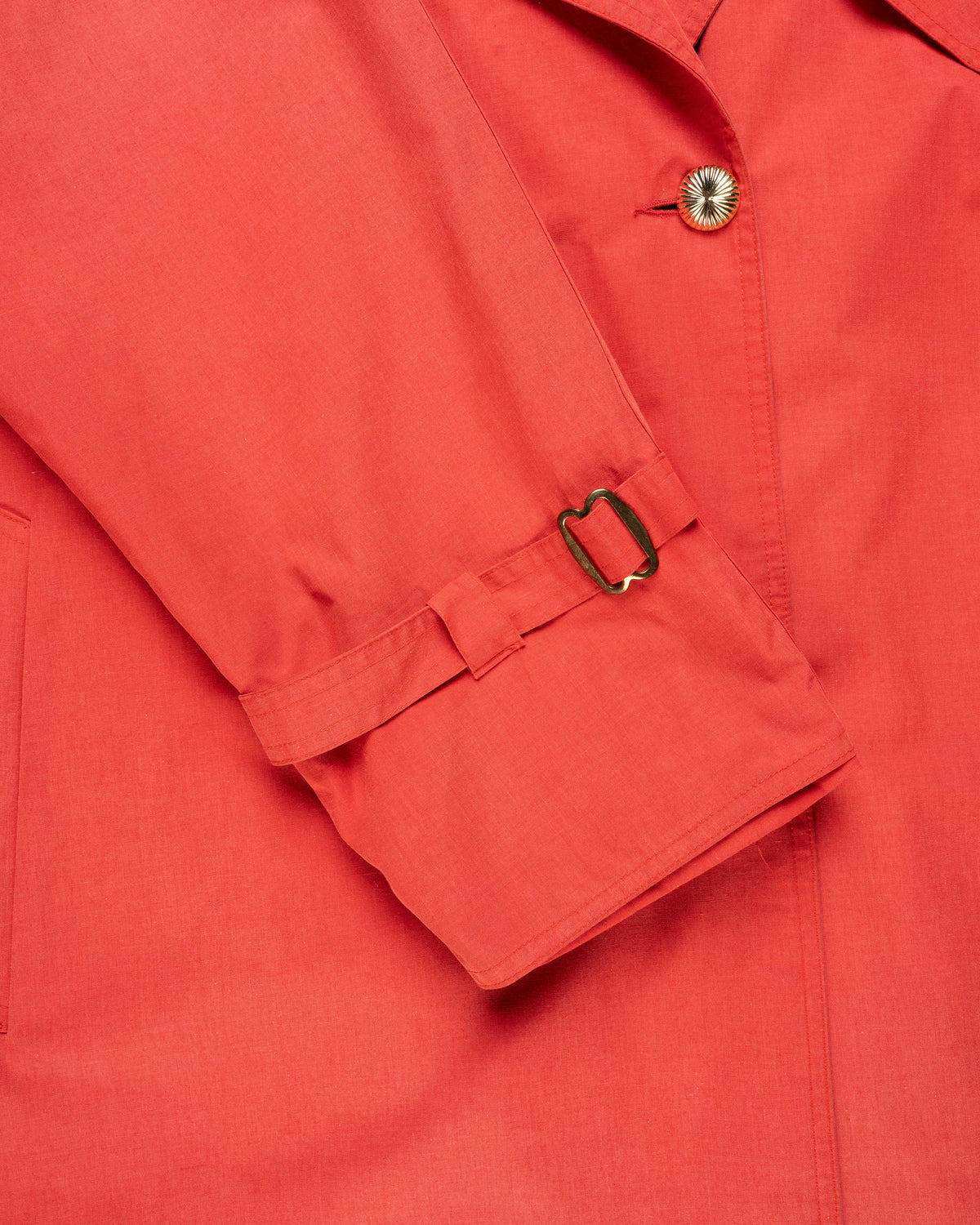 Balenciaga 1980s double-breasted red trench coat
