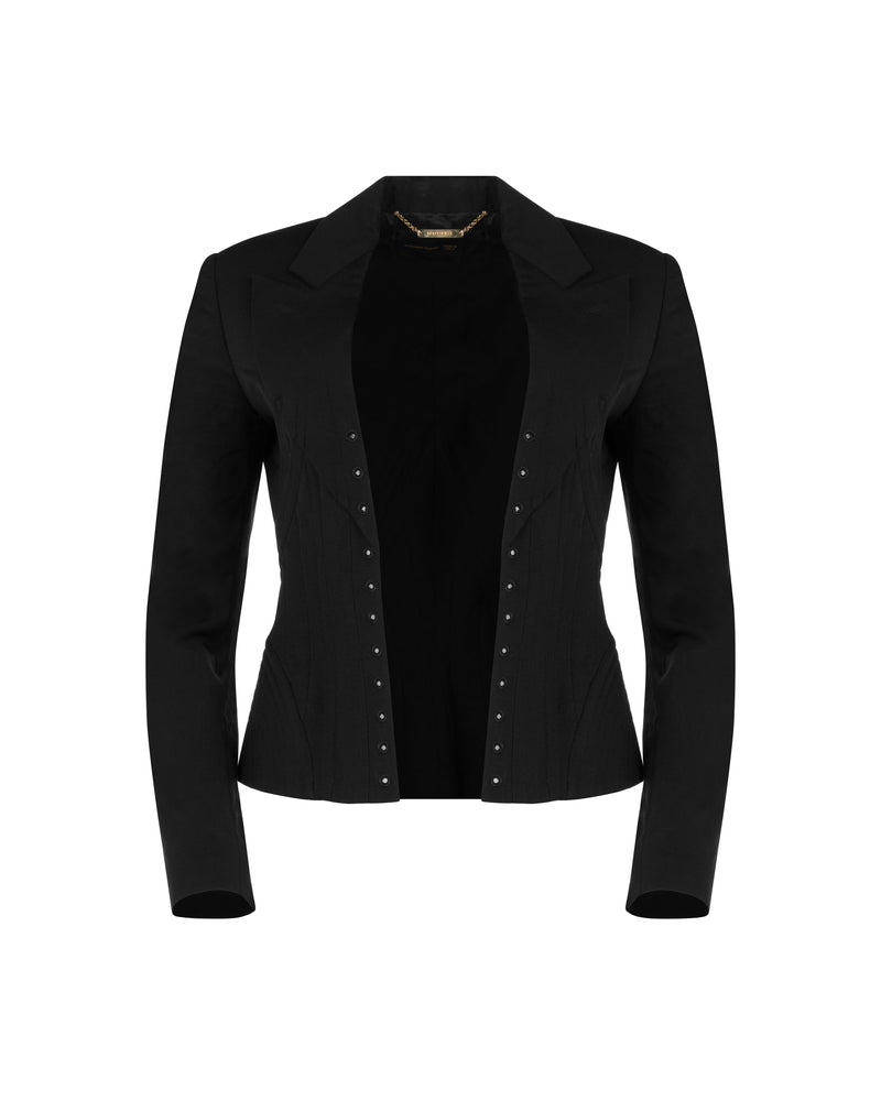 Alexander McQueen "Dance of the Twisted Bull" lace corset blazer jacket - 40 thumbnail