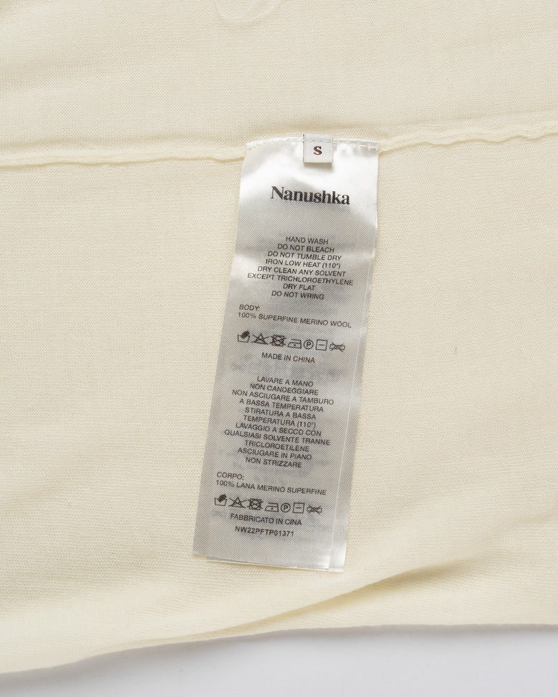 Nanushka Slub jersey turtleneck sweater thumbnail