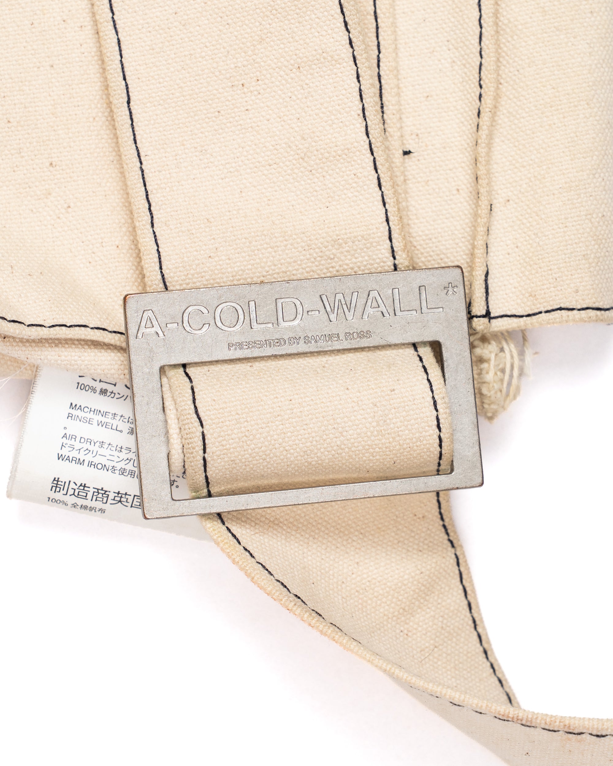 A-Cold-Wall* Canvas Crossbody Bag Cream