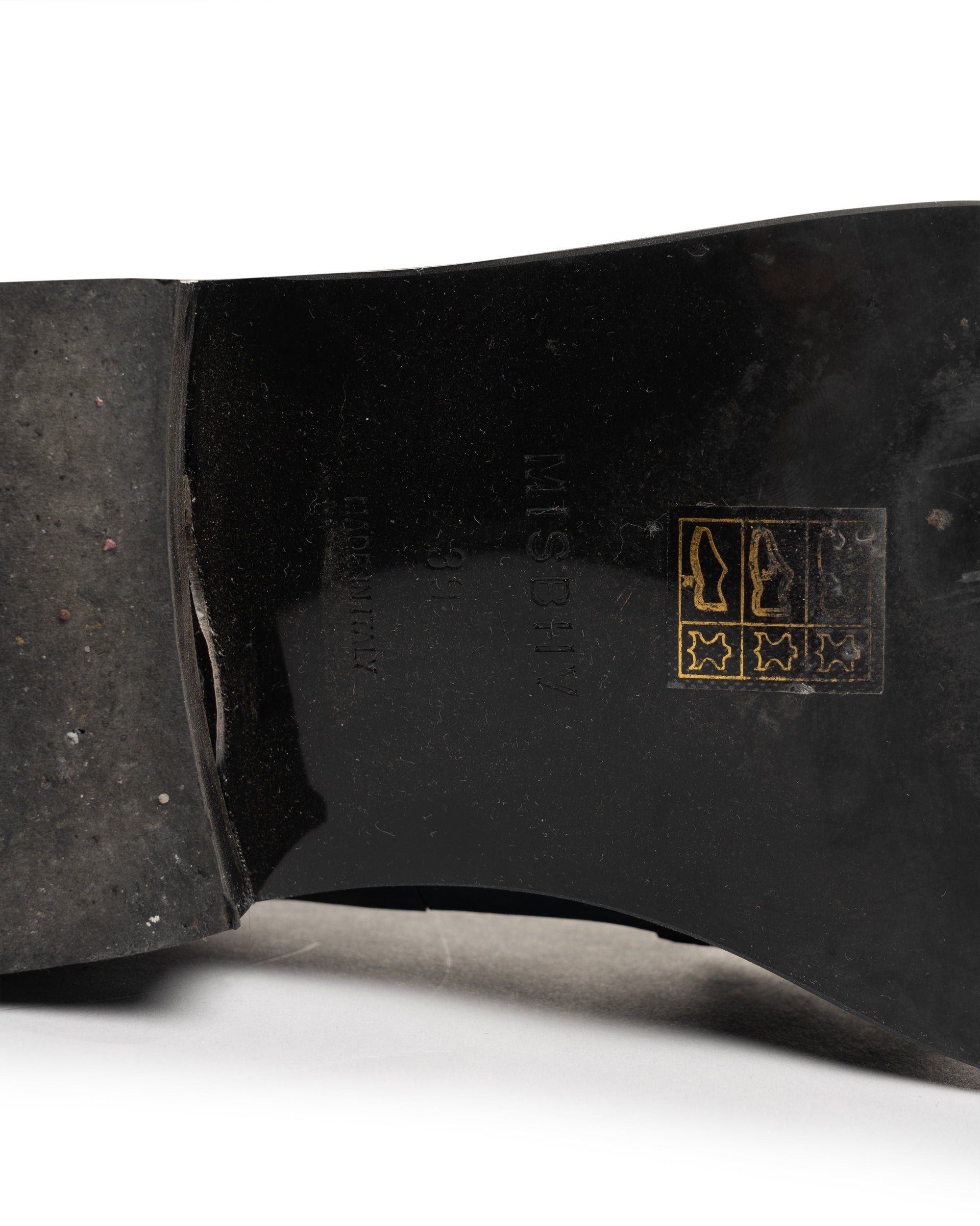 MISBHV "The Brutalist" black leather loafers