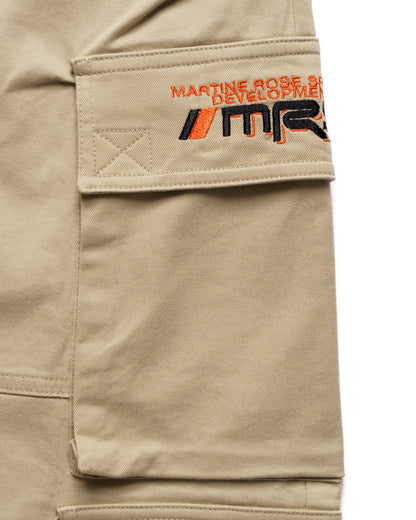 Martine Rose pulled cargo twill beige shorts Martine Rose