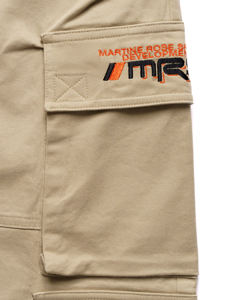 Martine Rose pulled cargo twill beige shorts thumbnail