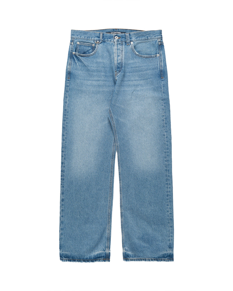 Jacquemus Les Sculptures "Le de-Nîmes" large blue denim pants thumbnail