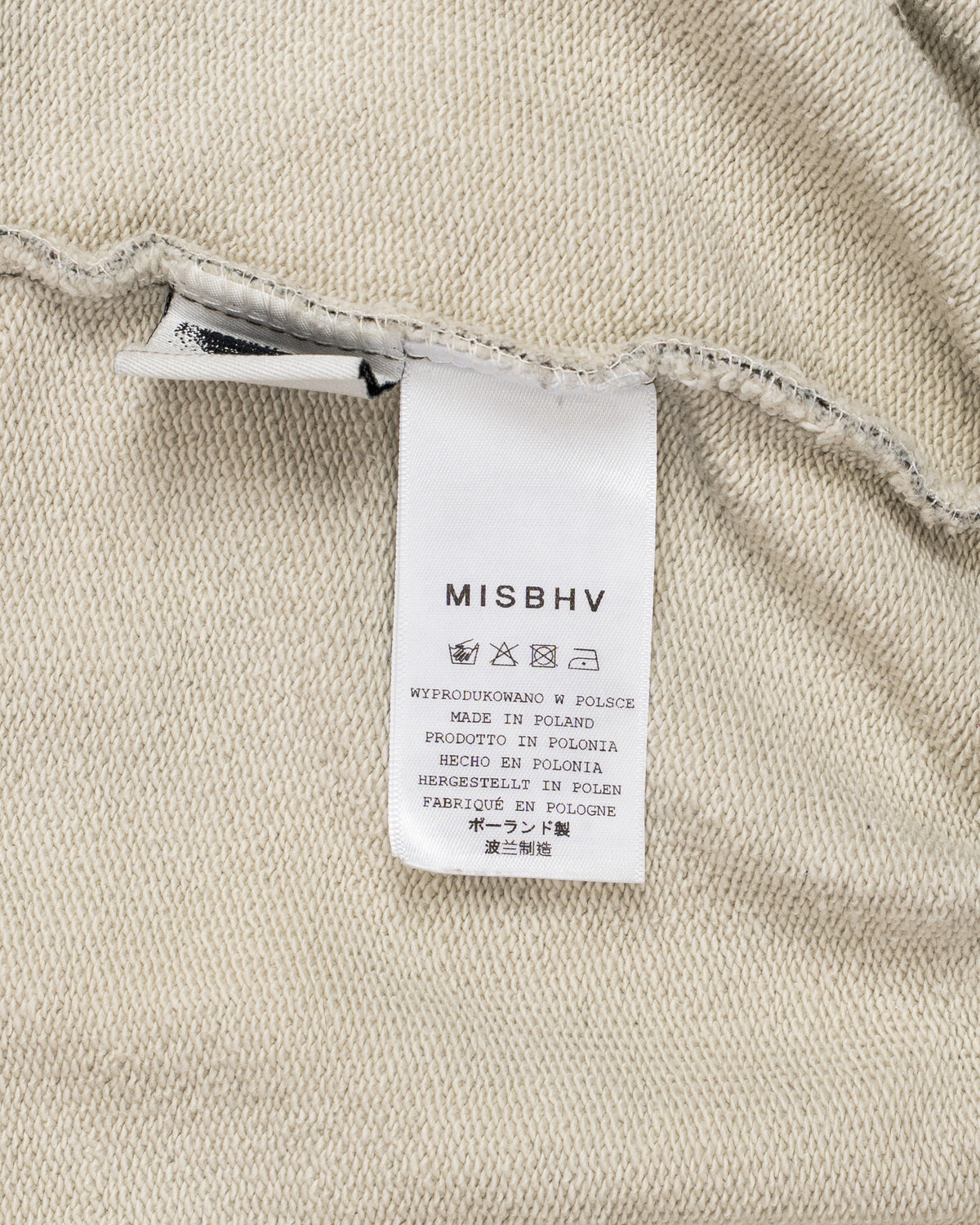 MISBHV Typewriter Zip Hoodie