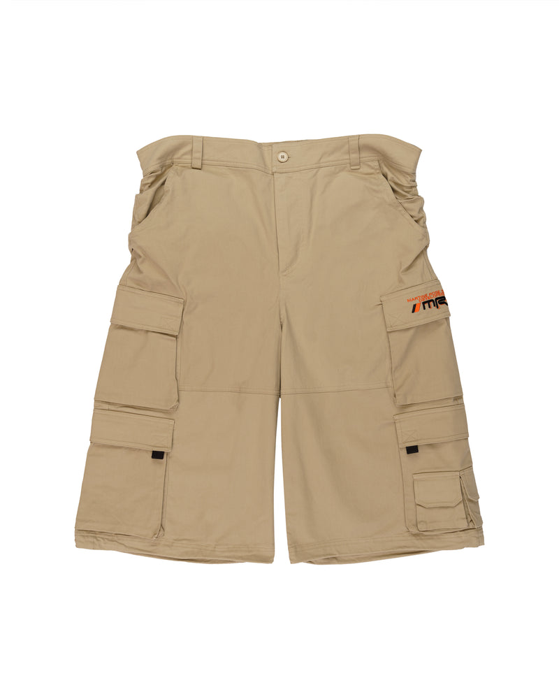 Martine Rose pulled cargo twill beige shorts thumbnail