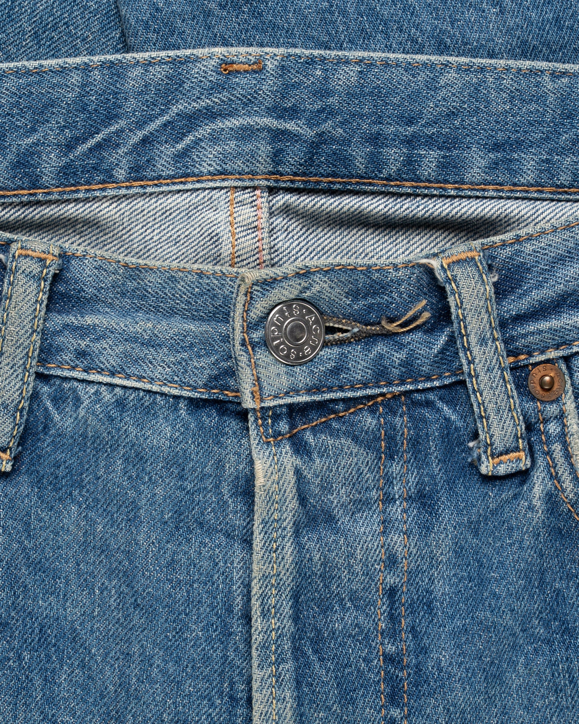 Acne Studios 1996 Dark Blue Thrash blue denim pants Acne