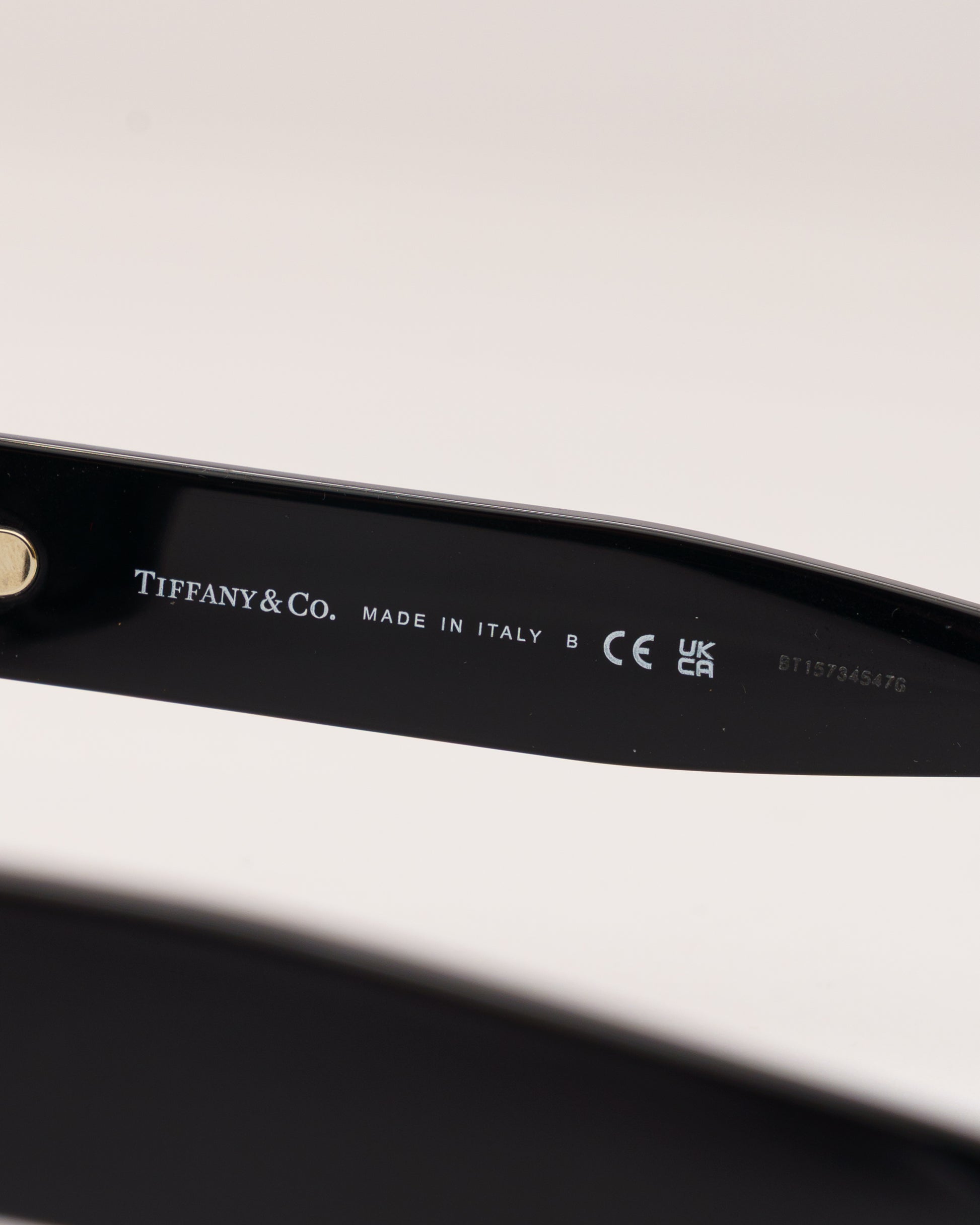 Tiffany & Co. square lense black sunglasses T-2