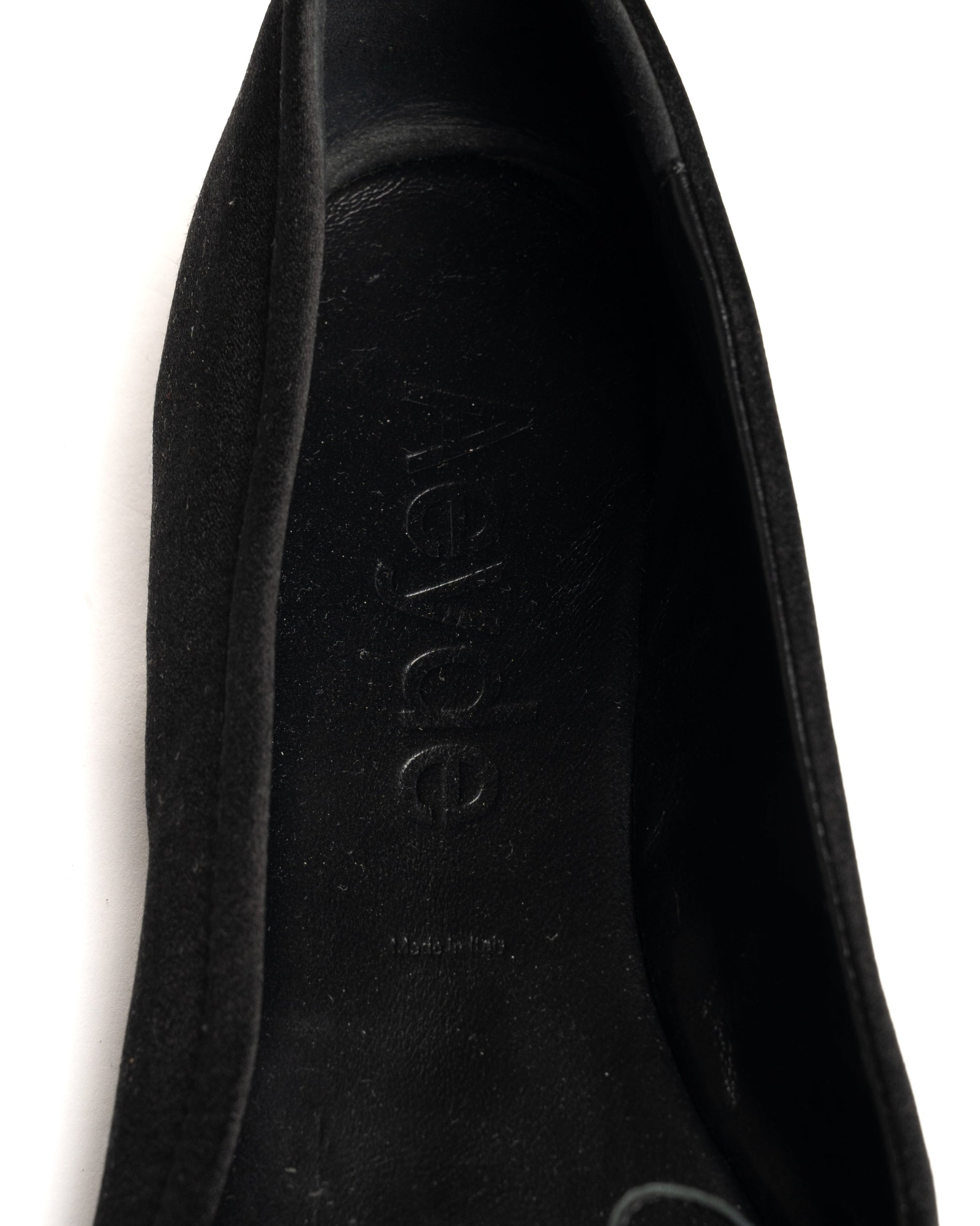 Aeyde Gabriella satin black flats