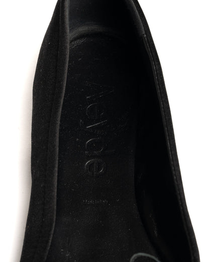 Aeyde Gabriella satin black flats Aeyde