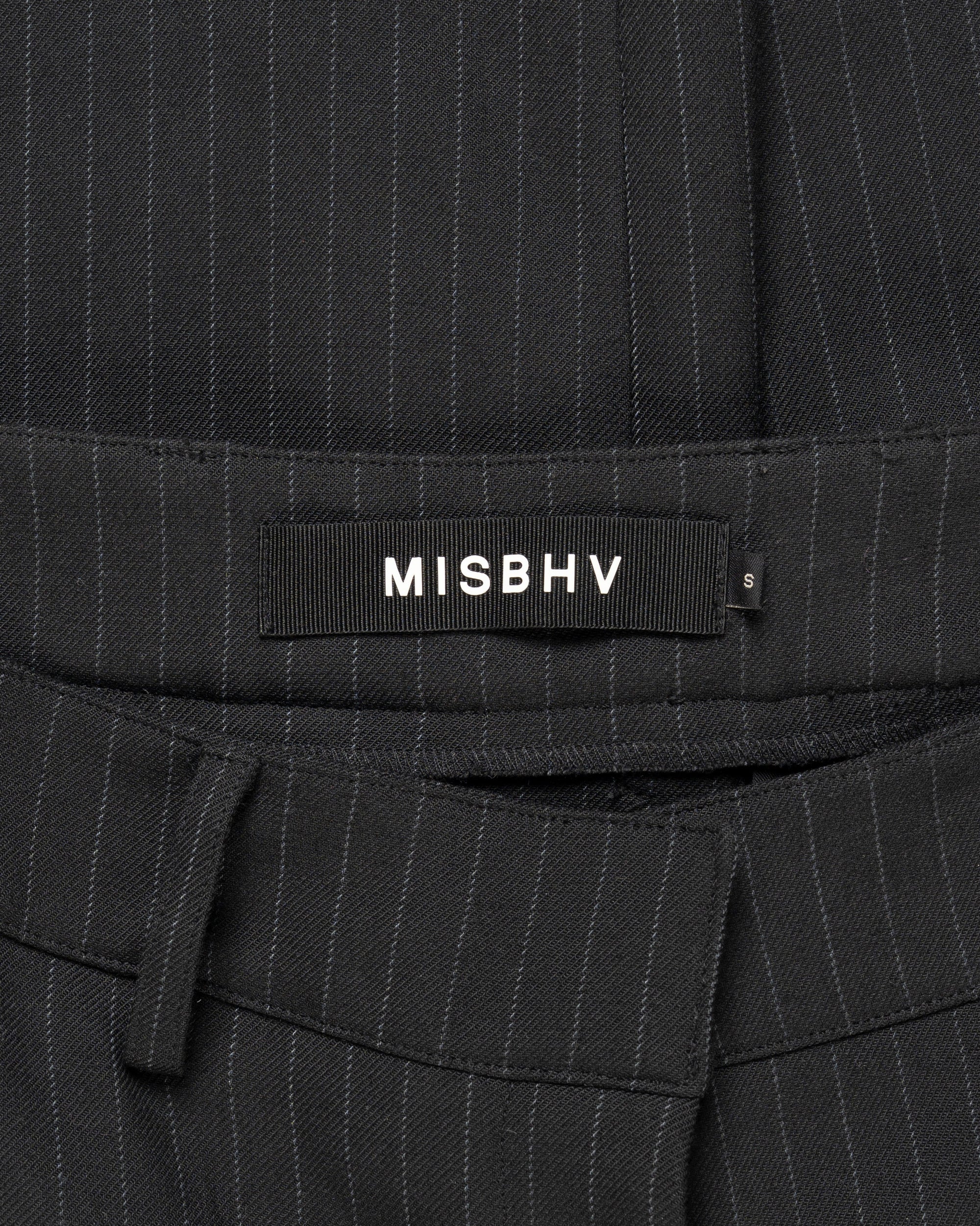 MISBHV grey striped cargo pants