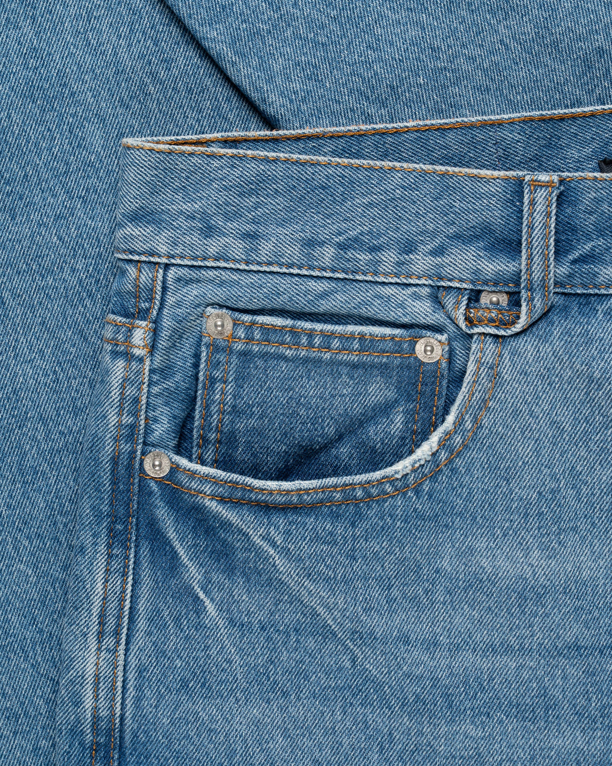 Jacquemus Les Sculptures "Le de-Nîmes" large blue denim pants