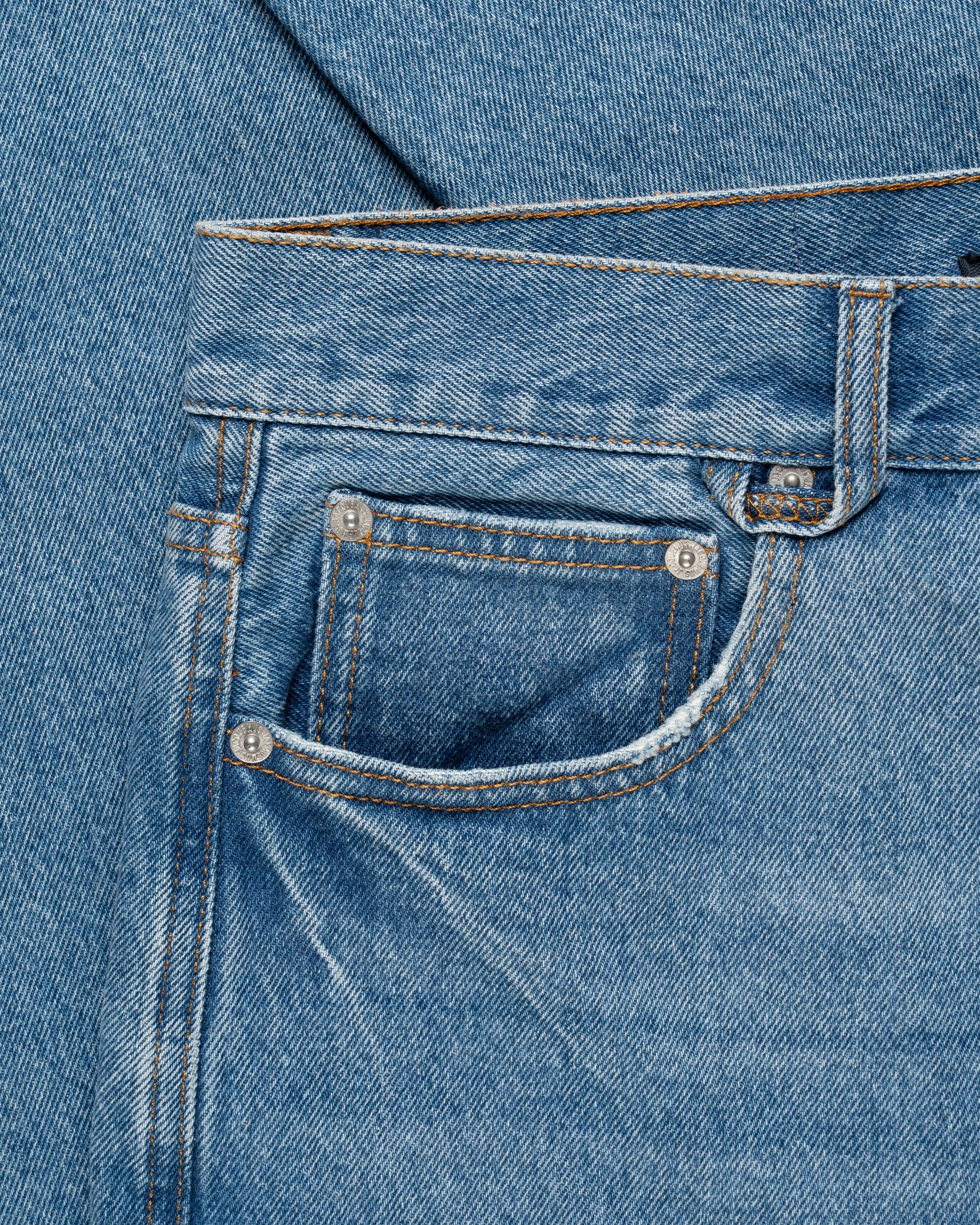 Jacquemus Les Sculptures "Le de-Nîmes" large blue denim pants Jacquemus