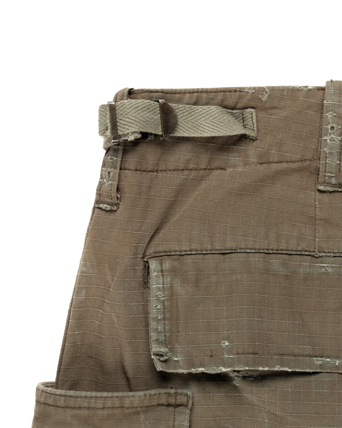 Balmain military cargo technical nylon mini skirt