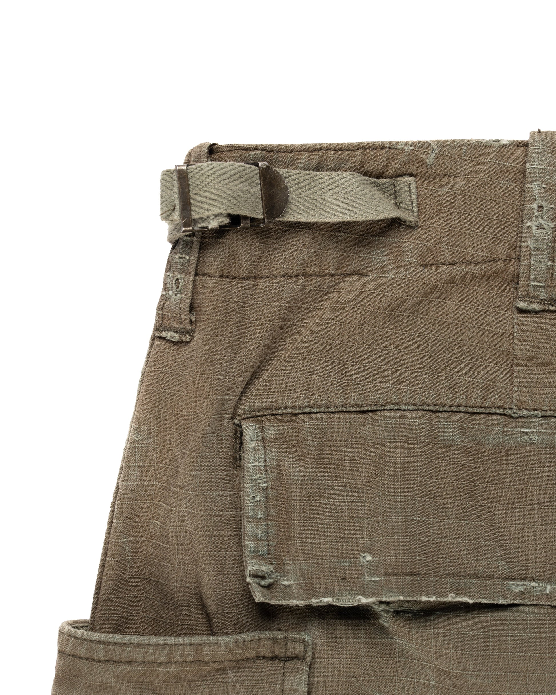 Balmain military cargo technical nylon mini skirt - Balmain