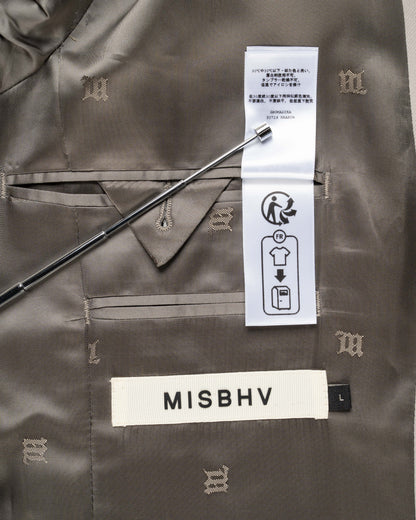 MISBHV Taupe beige oversized blazer jacket MISBHV