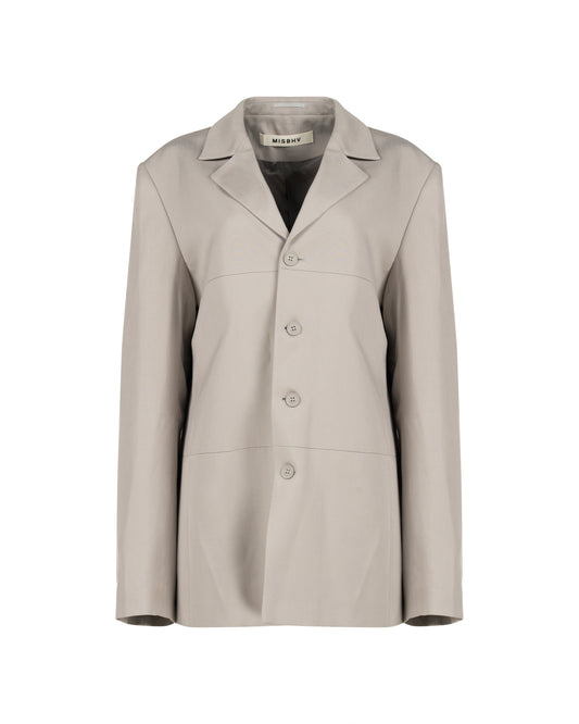 MISBHV Taupe beige oversized blazer jacket MISBHV