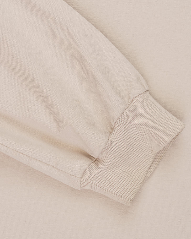 Balenciaga reflective logo cream long sleeve t-shirt thumbnail