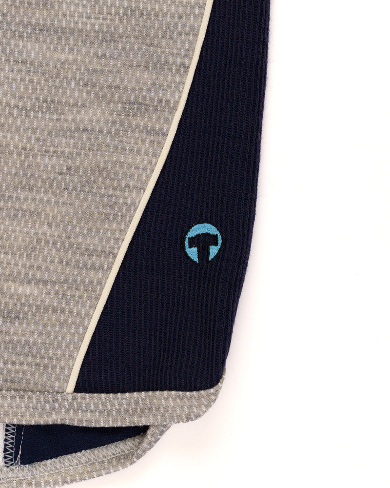 COMME des GARÇONS SHIRT jersey panelled grey sweater thumbnail