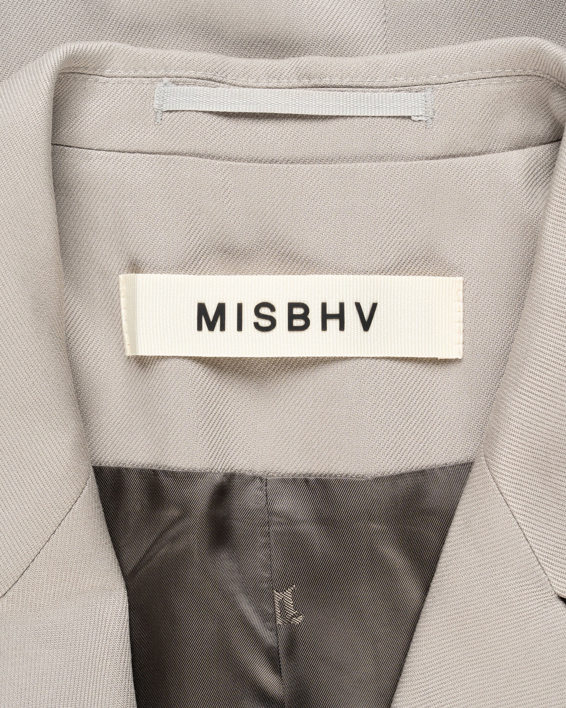 MISBHV Taupe beige oversized blazer jacket MISBHV