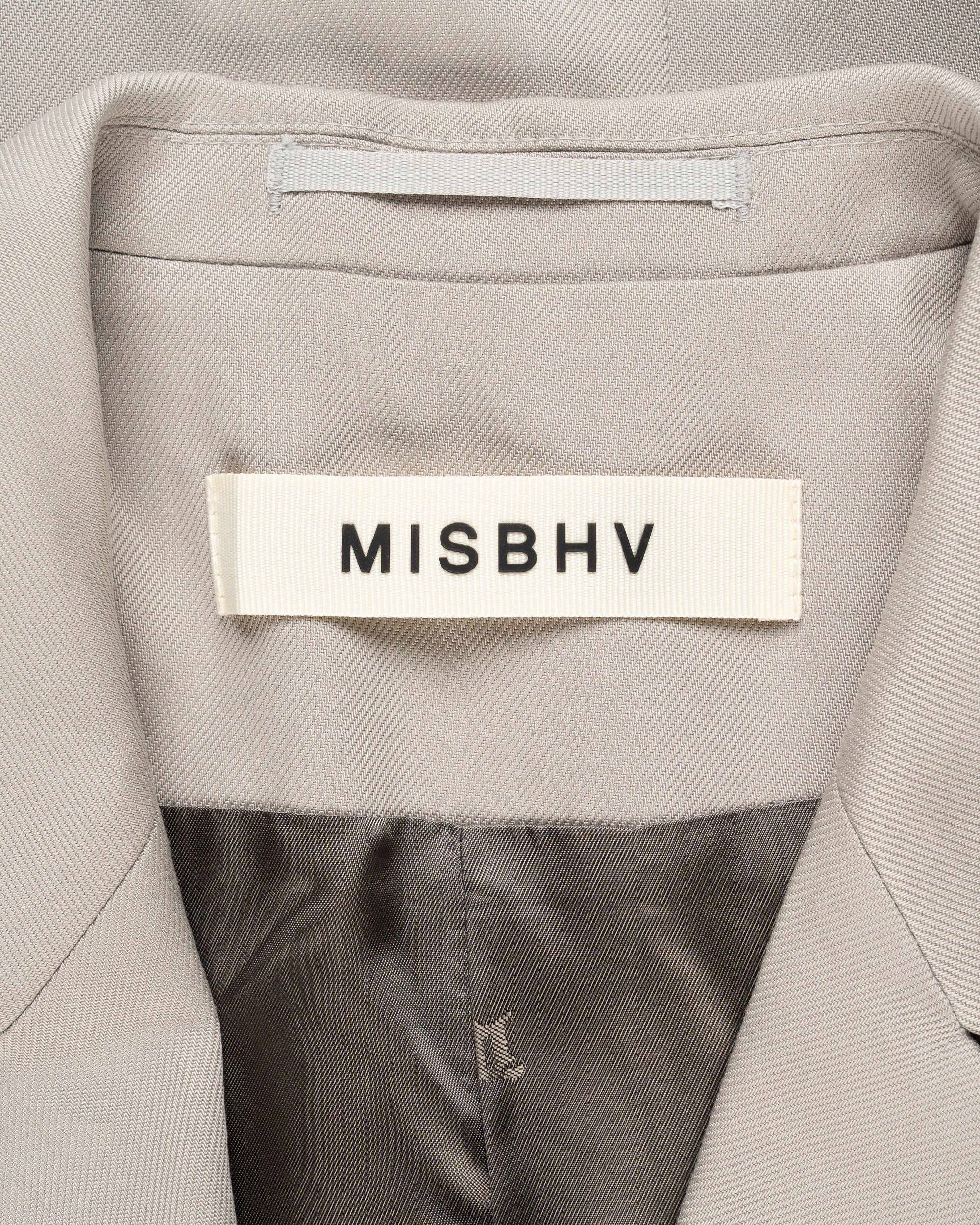 MISBHV Taupe beige oversized blazer jacket