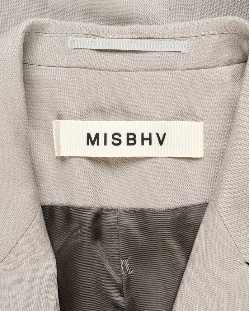 MISBHV Taupe beige oversized blazer jacket thumbnail