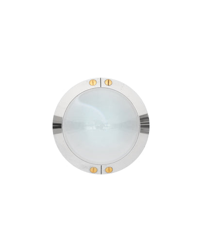 Cartier Santos sterling magnifying glass loupe D