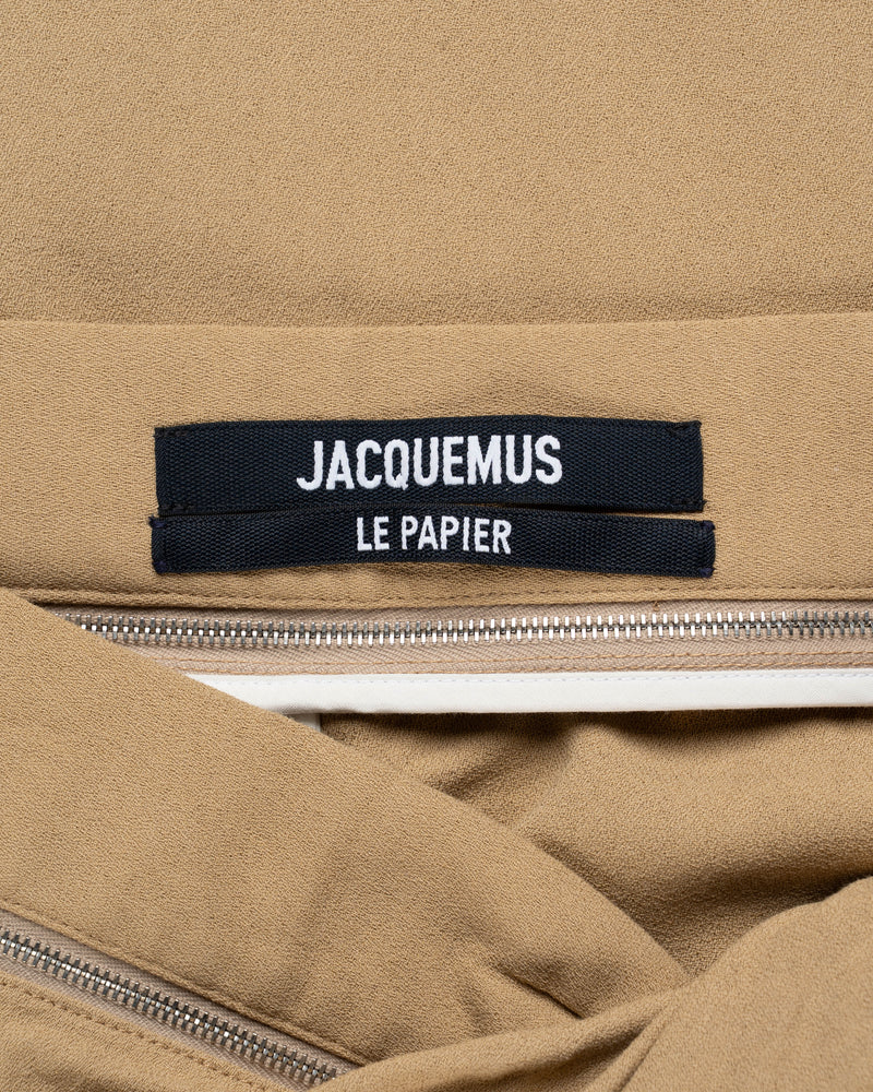 Jacquemus Le Papier "La Jupe Bodri" beige midi skirt thumbnail