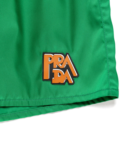 Prada sport emerald green nylon swim shorts - 38 Prada
