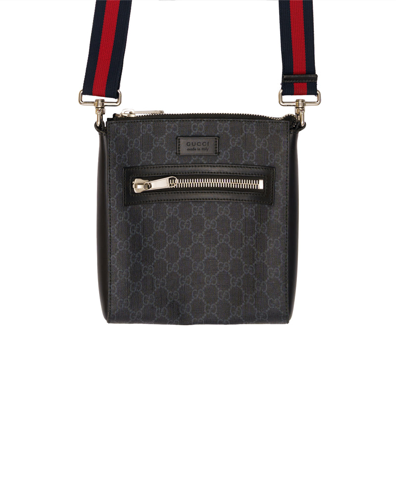 Gucci Techno Messenger canvas flap shoulder bag thumbnail