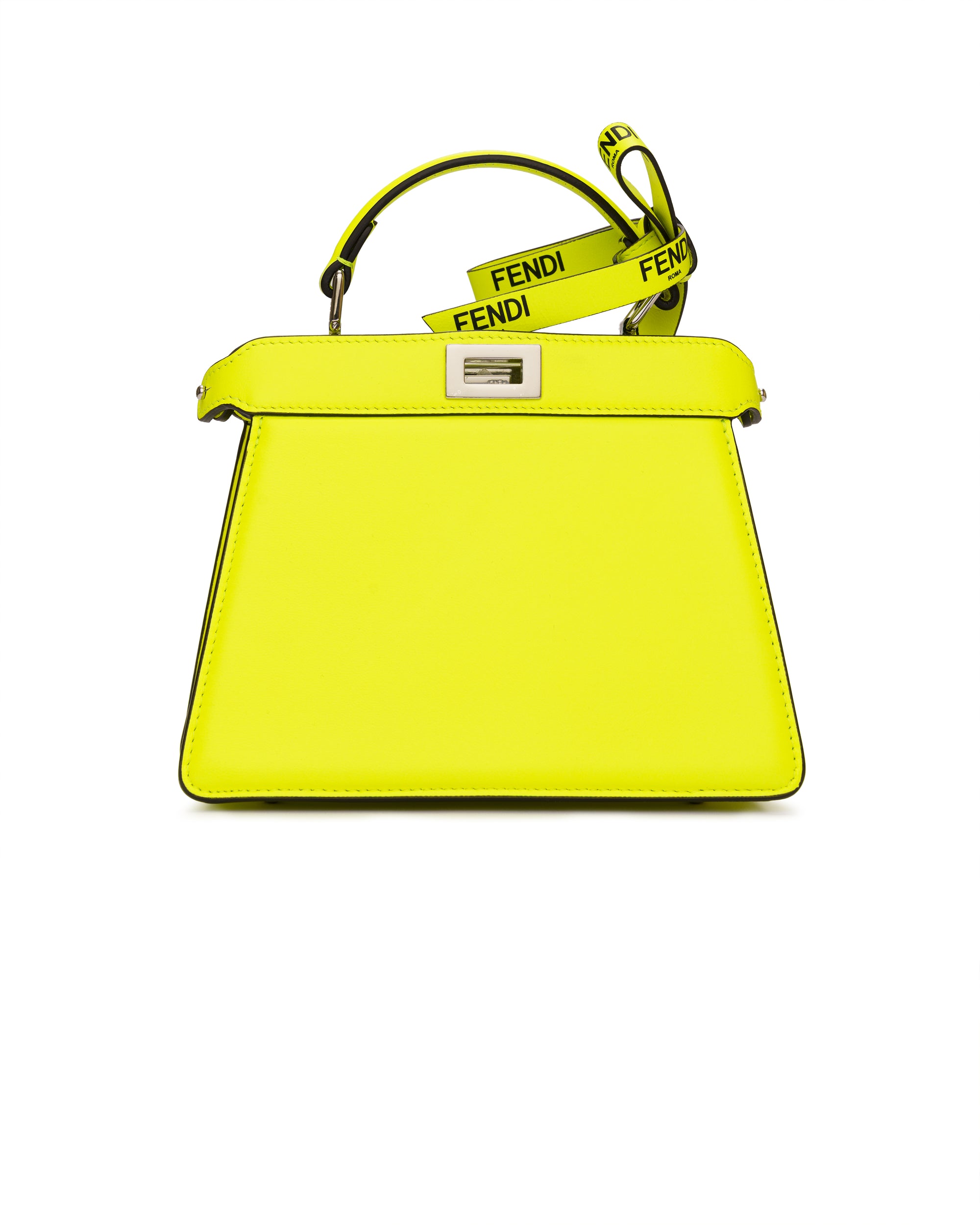Fendi Peekaboo ISeeU Mini, neonowa żółć