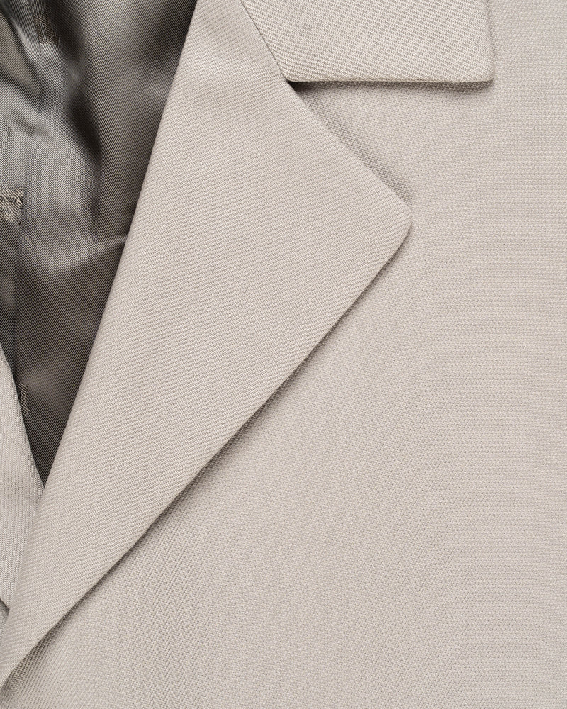 MISBHV Taupe beige oversized blazer jacket thumbnail