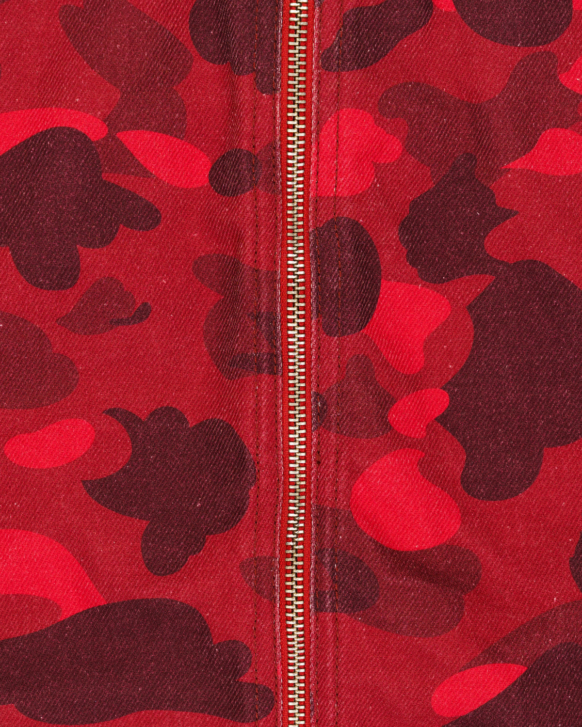 Bape x Levi's Europe Exclusive red camo tracker jacket