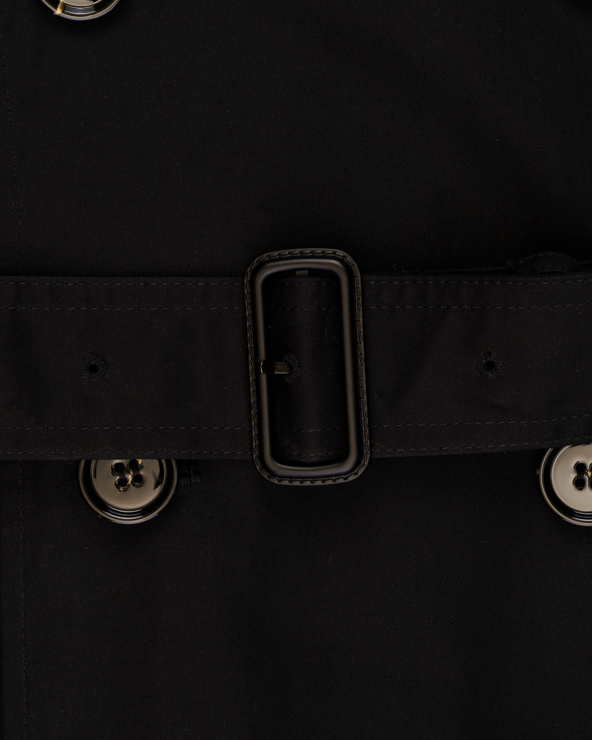 Burberry Kensington double-breasted black trench coat